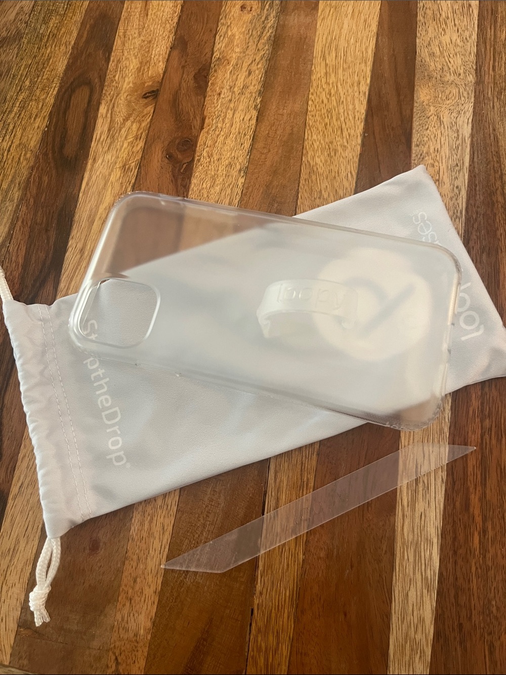 Loopy Case for iPhone 11 with 2 loops-Matte Clear